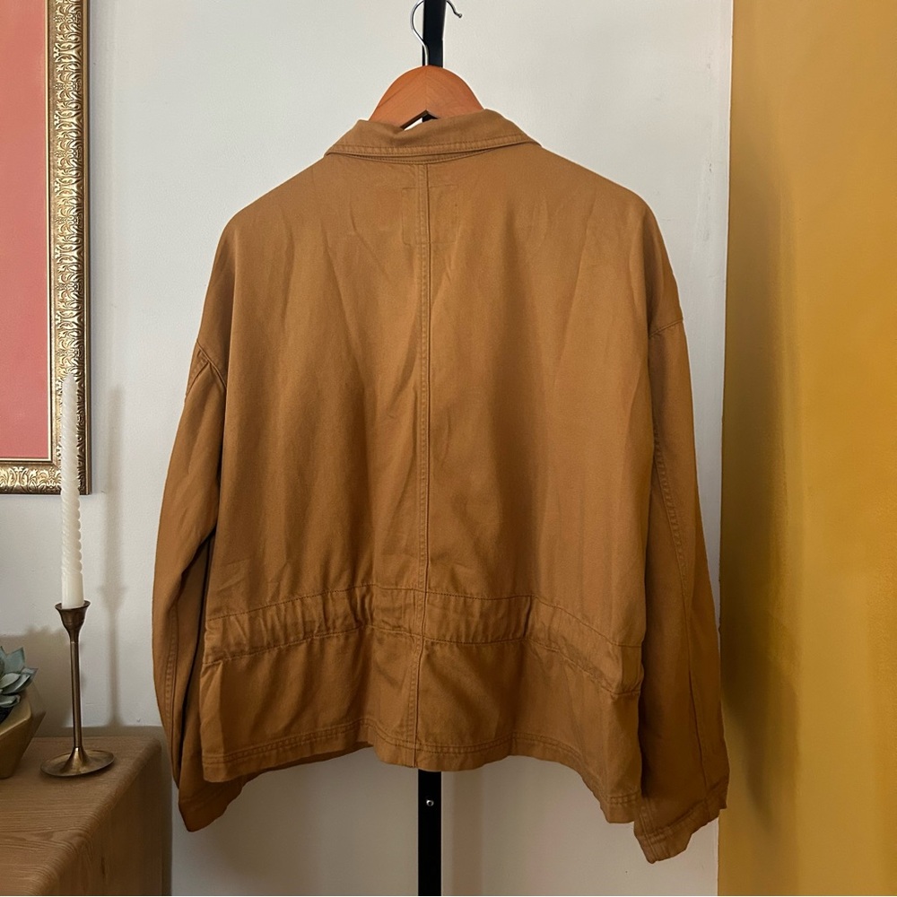 Madewell Southlake Military Jacket Waist Tie Utility Field Minimalist Tan Size L - Picture 7 of 10